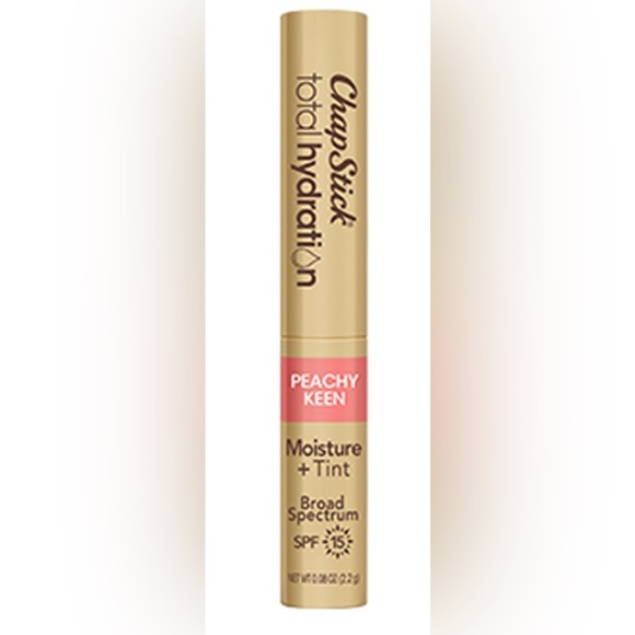 2pk ChapStick® Total Hydration Moisture + Tint SPF 15 peachy keen lip balms new - Picture 11 of 13